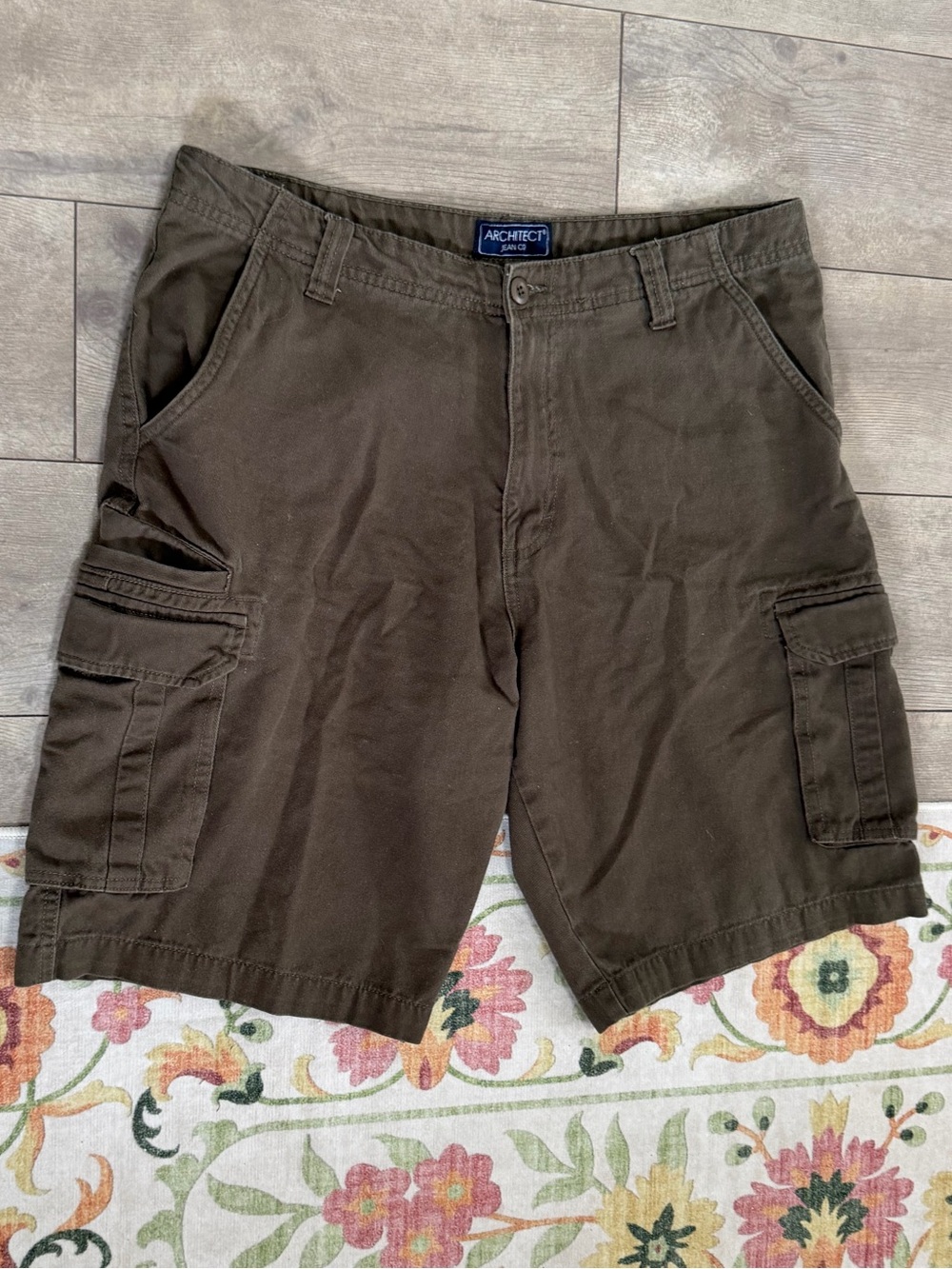 Vintage 90s Architect Men’s Cargo Shorts with Utility Pockets Size 34